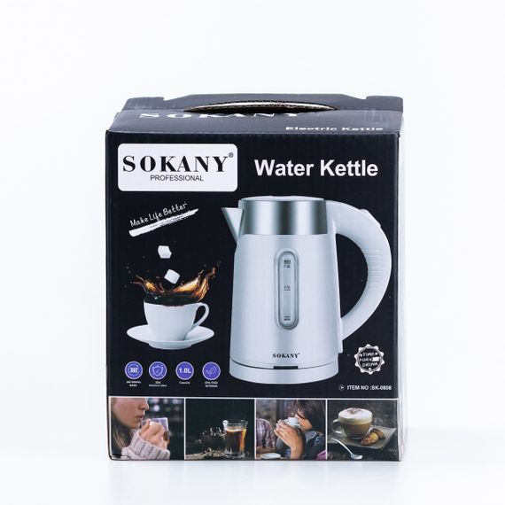 Електрочайник Sokany SK-0808 1200W Black | Зображення 4