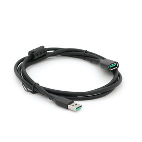 Подовжувач VEGGIEG V-U105, USB 2.0 AM/AF, 1,0m, Black, Пакет