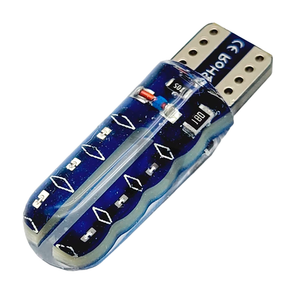 Автолампа светодиодная T10, COB 12SMD, 12В, мигающая, белая