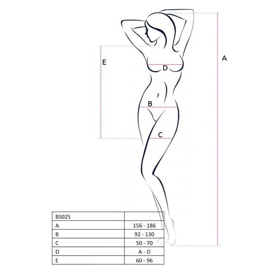 Бодістокінг Passion BS025 white, сукня-сітка, спущене плече, довгий рукав, S/M/L | Зображення 2