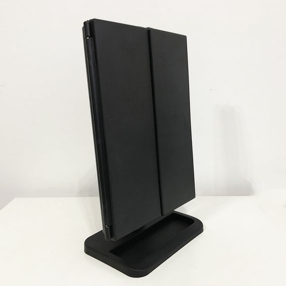 Потрійне дзеркало для макіяжу з підсвічуванням. CV-540 Колір чорний