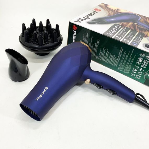 Фен VILGRAND VHD 2424TI. Колір: синій | Зображення 9