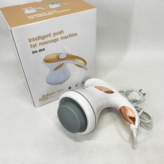 Масажер для тіла Relax and Spin Tone SH-658, вібро антицелюлітний масажер. Колір: жовтий | Зображення 1