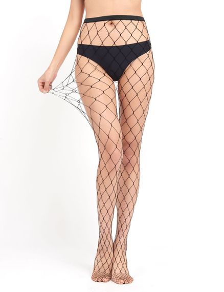 Колготки у велику сітку Star Night Pantyhose чорний, XS-M | Зображення 4