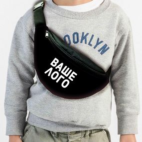 Сумка-бананка з Вашим логотипом ,32х15см,під замовлення оптом,сумка через плече (00202)