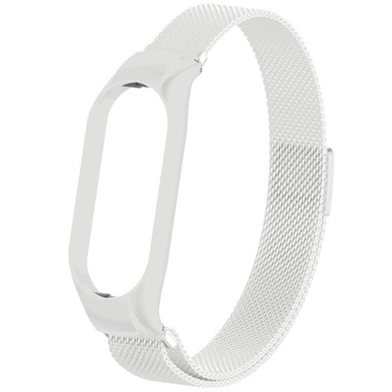 Ремінець Milanese Loop Design для Xiaomi Mi Band 8 White