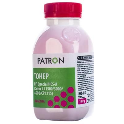 Тонер HP CLJ 1500/3000/4600/CP1215) MAGENTA 100г Patron (HCS-A-M-100) | Зображення 1