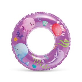 Дитячий надувний круг "Рибки" 59242(Violet) фіолетовий 61 см