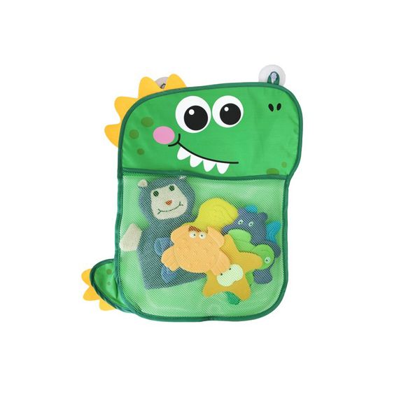 Органайзер для іграшок у ванну "Динозавр" MGZ-0928 зелений | Зображення 1