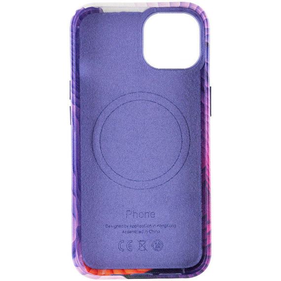 Кожаный чехол Colour Splash для Apple iPhone 14 (6.1") Искусственная кожа, Purple / Pink | Зображення 3