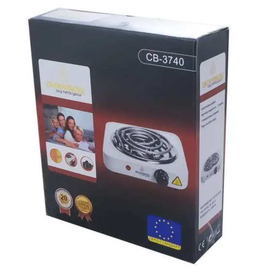 Електроплита CROWNBERG СВ-3740 1000W спіральна | Зображення 3