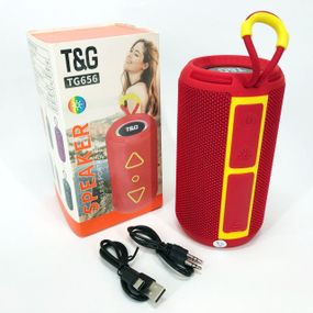 Bluetooth колонка портативная TG656 FM-радио. JQ-780 Цвет: красный