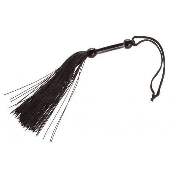 Батіг чорний, прозора ручка FLOGGER, 28 см Sex Aura | Зображення 2