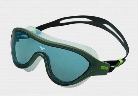 Окуляри для плавання Arena THE ONE MASK димчастий, зелений, чорний OSFM ‎3468336539262