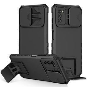 Чохол Kickstand із захистом камери для Samsung Galaxy A03s колір Чорний