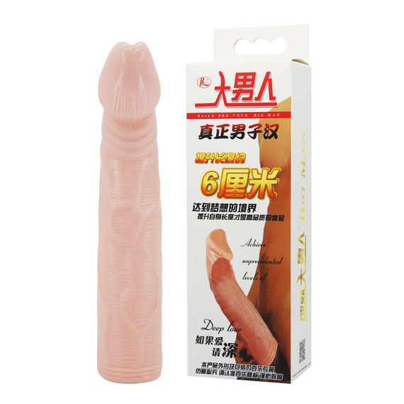 Насадка на член - Penis Extended Sleeve, Elastic TPR Material sexstyle