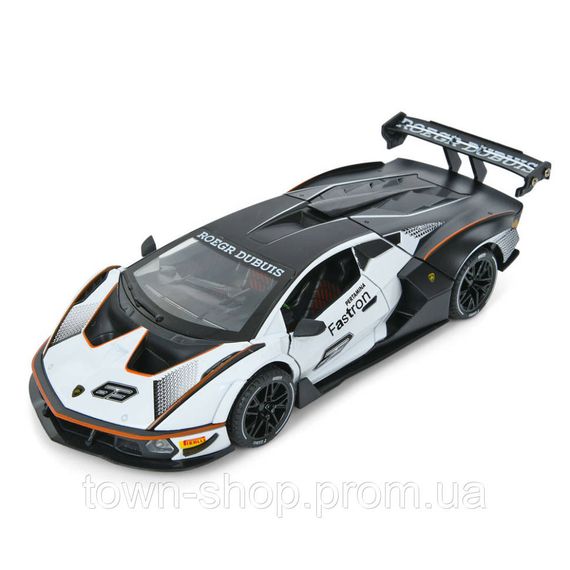 Детская инерционная машинка AP-2036(White) двери открываются, свет и звук, 1:24, 23 см