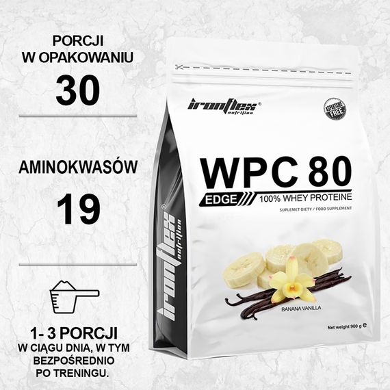 Протеин Iron Flex WPC EDGE Instant 900g (White chocolate) | Зображення 2