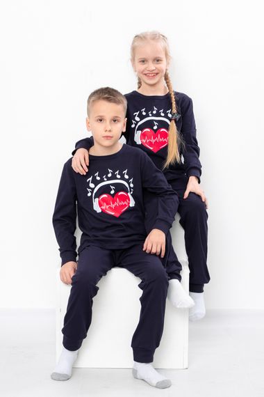 Піжама дитяча "Family look" Носи своє 128 Синій (p-13442-149856) | Зображення 2