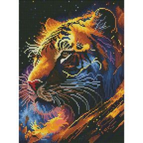 Алмазная мозаика "Тигр Зодиак" DRBS53691, 30х40 см