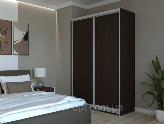 Шкаф купе Сити Лайт Doros Венге 2 ДСП 150х60х225 (240107) | Зображення 2