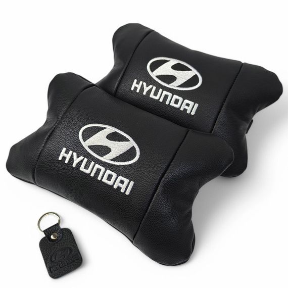 Подарок в машину мужчине Hyundai, Подушка подголовник для дороги, Подушки с логотипом от производителя SI-35 | Зображення 6