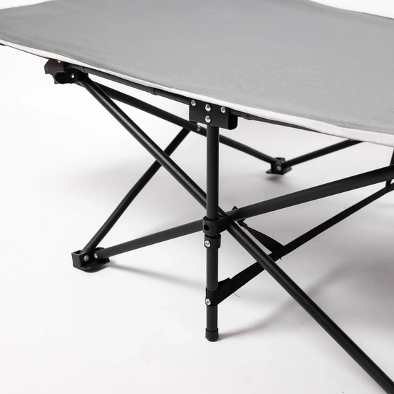 Кровать туристическая раскладная 185х60х50 см складной лежак походная раскладушка Серый | Зображення 2