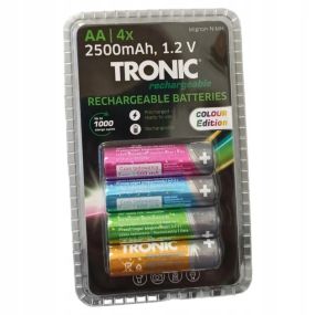 Аккумуляторные батарейки HR6 АА TRONIC Ni-MH  4шт 2500 mAh