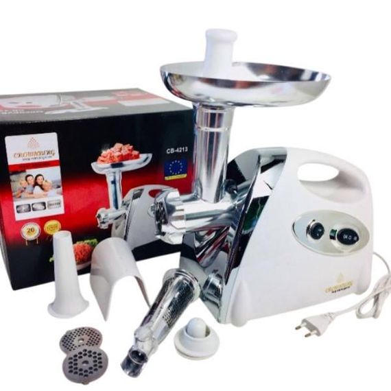 Електром'ясорубка 3000Вт Crownberg CB-4213 Біла