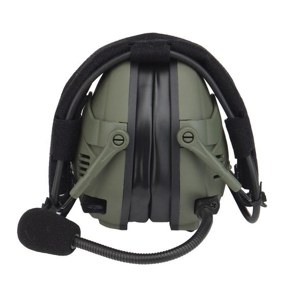 тактичні активні навушники HD-16 Bluetooth+ кріплення чебурашки олива | Зображення 4