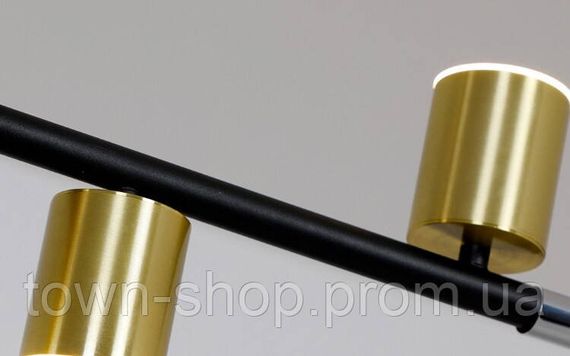 Люстра потолочная LED G986/5-led-k Черный 35-130х26х112 см. | Зображення 5
