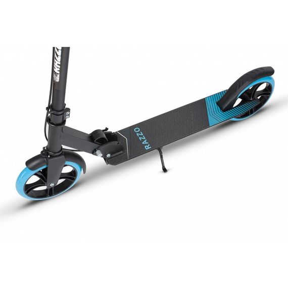 Самокат із ручним тормозом Razzo CITY 200 мм. алюмінієвий HUL1-200 Black/Blue | Зображення 1