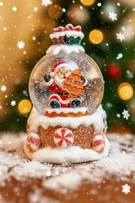 Новогодний светильник-декор LED "Шар на санях" HC-Q067