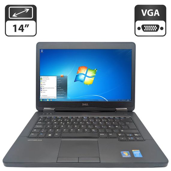Ноутбук Dell Latitude E5440 / 14" (1366x768) TN / Intel Core i5-4200U (2 (4) ядра по 1.6 - 2.6 GHz) / 8 GB DDR3 / 500 GB HDD / Intel HD Graphics 4400 б/у