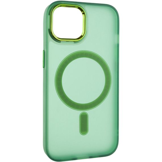 Чохол TPU+PC Lily with MagSafe для Apple iPhone 14 (6.1") Army Green | Зображення 1