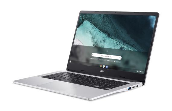 Ноутбук Acer Chromebook CB314-3HT 14' FHD IPS Touch, Intel P N6000, 8GB, F128GB, UMA, ChromeOS, сріблястий (NX.KB5EU.001) | Зображення 2