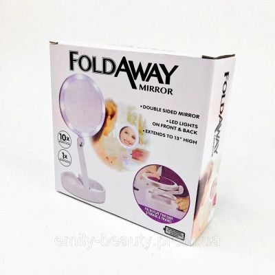 Дзеркало з Led-підсвіткою кругле My Fold AWAY MIRROR | Зображення 5