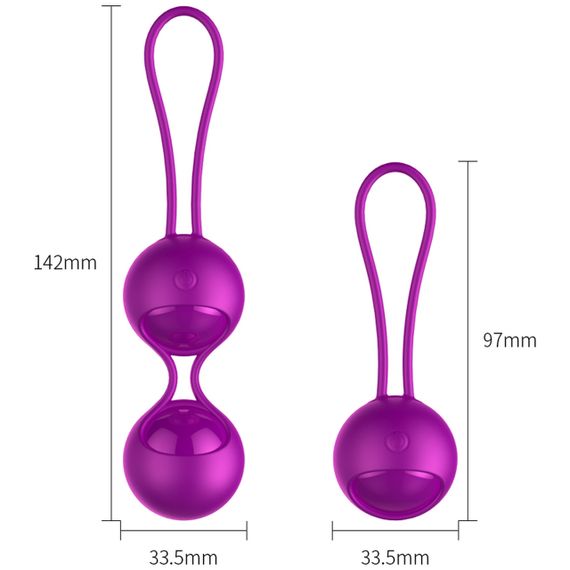 Вагінальні кульки Vibrating Silicone Kegel Balls Set USB 10 Function / Remote control Sex Aura | Зображення 5