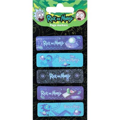 Стикер-закладка Kite бумажная с рисунком Rick and Morty 100 шт, 5х20 шт (RM23-480) - Топ Продаж!