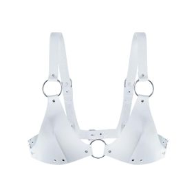 Ліф з натуральної шкіри Feral Feelings - Bikini Top White sexstyle