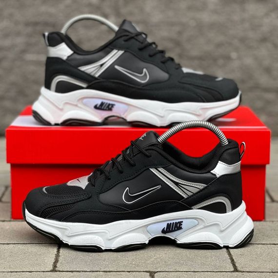 Кросівки Nike весна-літо текстиль/замш/шкіра колір чорний,білий | Зображення 8