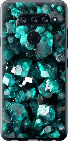 Чехол на LG V40 ThinQ Кристаллы 2 "3674u-1577-17620"