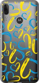 Чехол на Motorola Moto E6 Plus Сердца UA "5292u-1780-17620"