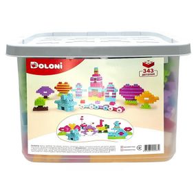 Дитячий блочний конструктор "Набір для дівчаток" 013999/02, 343 деталі