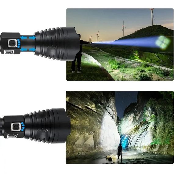 Тактичний ручний ліхтар з USB зарядкою XPRO BL 601 P90 (234562991_553) | Зображення 2
