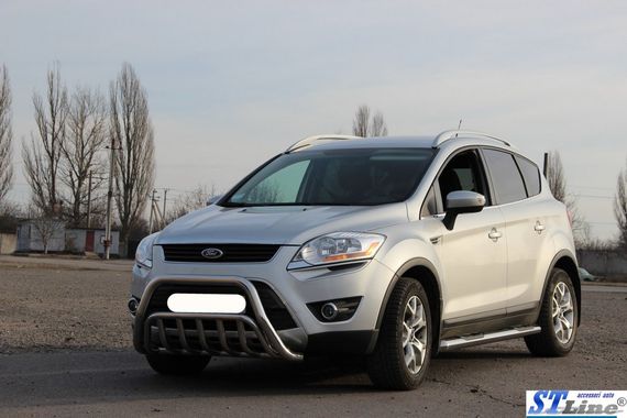 Кенгурятник WT002 (нерж.) для Ford Kuga 2008-2013 гг | Зображення 1