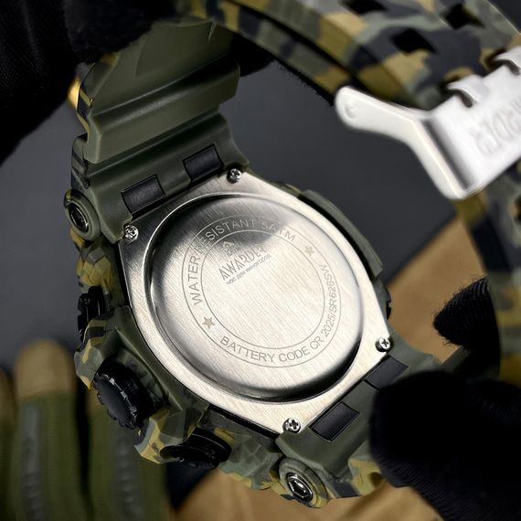 Чоловічий годинник Awarder 001 Тризуб золото Camo Green | Зображення 6
