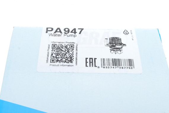 Помпа води Audi A3-A4 VW Caddy Golf IV Passat T5 Skoda Octavia 1.8T 2.0 03- 23z  R B  7 лоп.  PA947 | Зображення 6