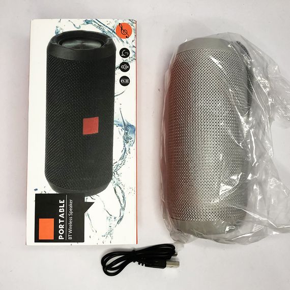Bluetooth-колонка TG-117 портативная влагостойкая. Цвет: серый | Зображення 7