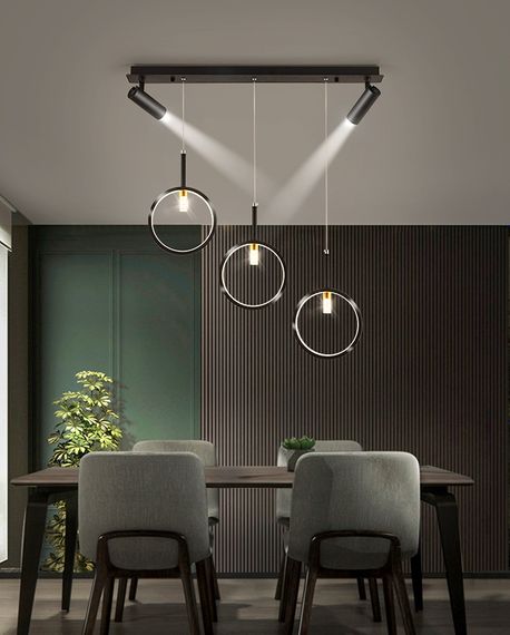 Люстра світлодіодна стельова LED світильник для квартири на стелю лед 26836 Чорний 30-150х6х80 см.